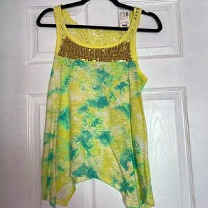 Justice Bright Yellow Tank Top